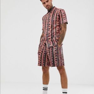 ASOS Design 2 Piece set Reg Fit sequin tribal.